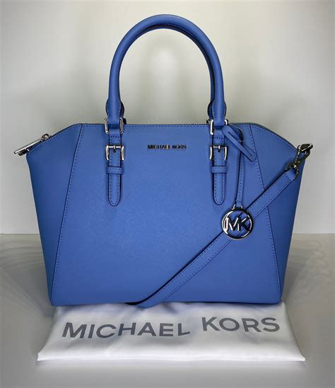 michael kors ciara tote blue|michael michael kors ciara large top zip satchel .